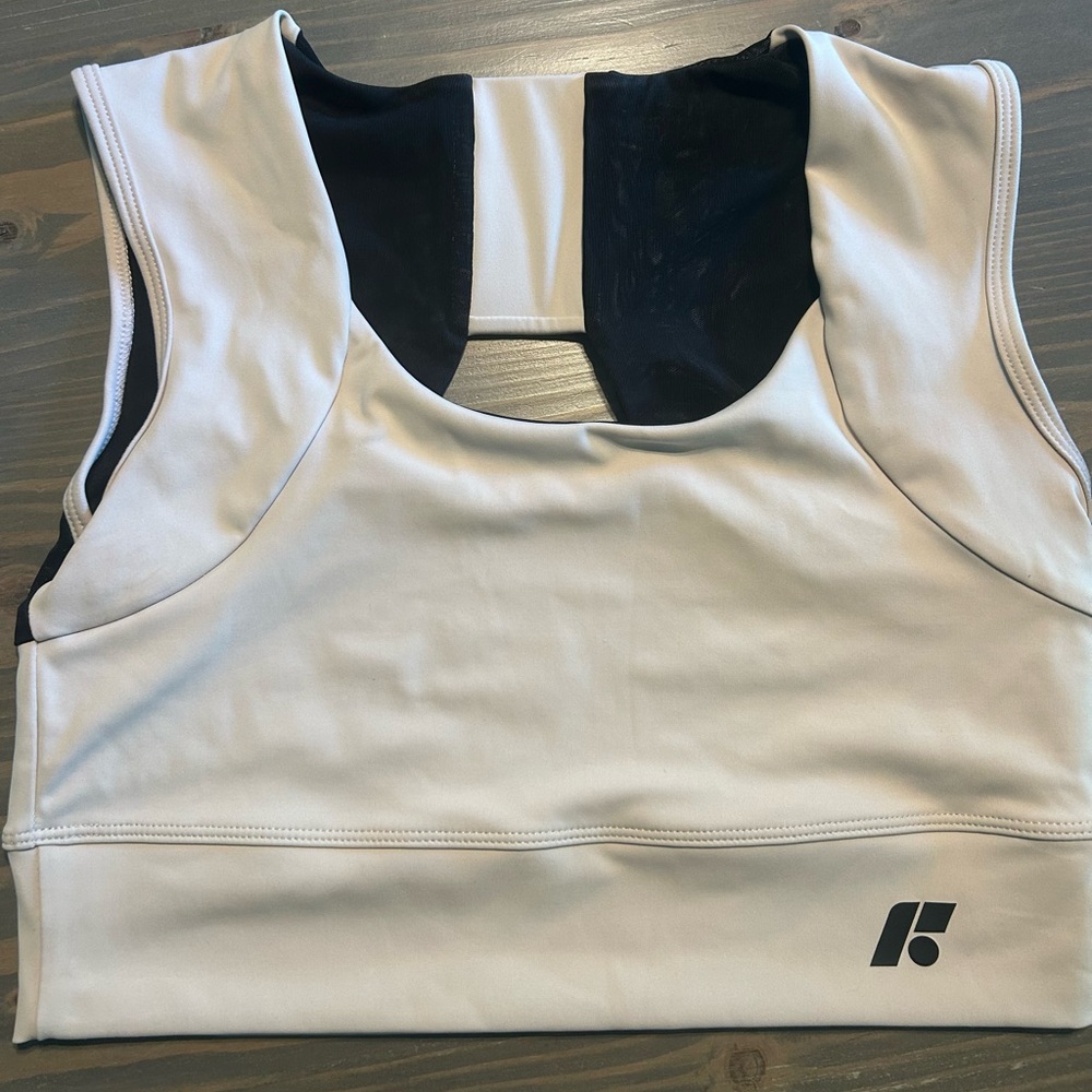 Forme Power Bra in Ecru Cream Black Size XL